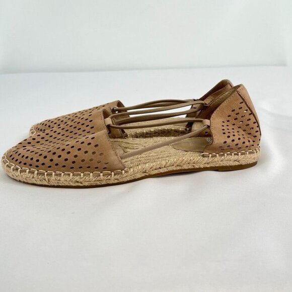 Eileen Fisher Lee 2 Slip On Espadrille Size 8 Latte Jute Foodbed - Picture 5 of 11